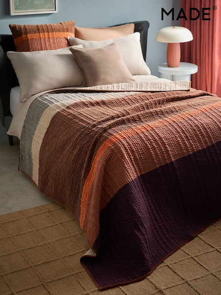 MADE.COM Multi Valli Cotton Velvet Patchwork Bedspread (N24224) | €272 - €354