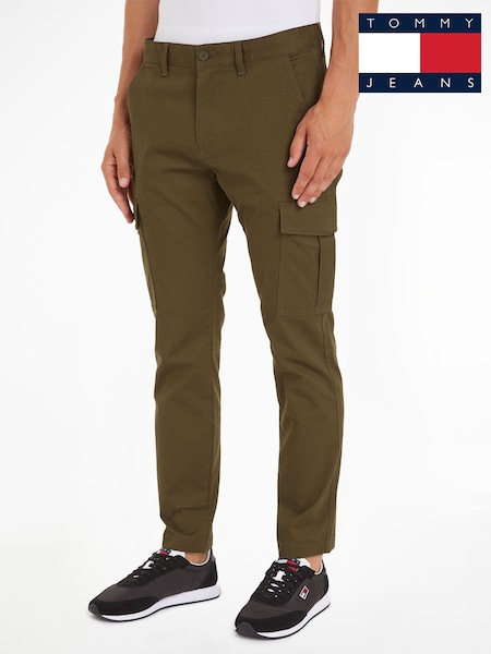 Tommy Jeans Green Austin Cargo Trousers (N24289) | €51
