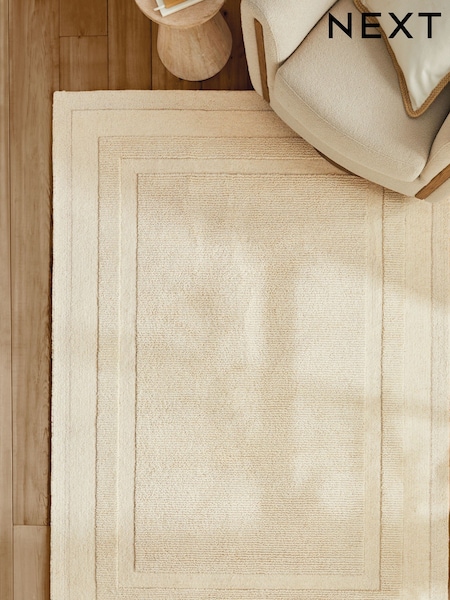 Light Natural Vienna Border Rug (N24308) | €119 - €411