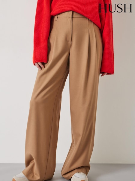 Hush Brown Aoife High Waist Trousers (N24512) | €79