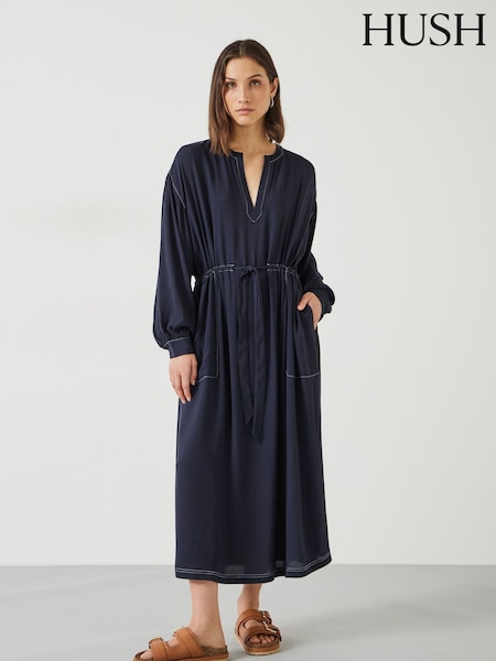 Hush Blue Julie Contrast Maxi Dress (N24536) | €72
