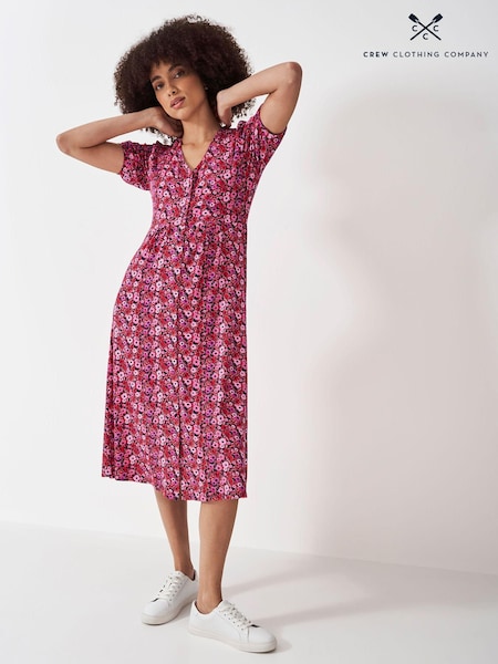 Albastru - Crew Clothing Kiki Mânecă scurtă Jersey Rochie (N24655) | 232 LEI