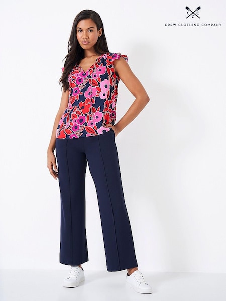 Crew Clothing Ondine Frill Cap Sleeve Floral Top (N24741) | €13