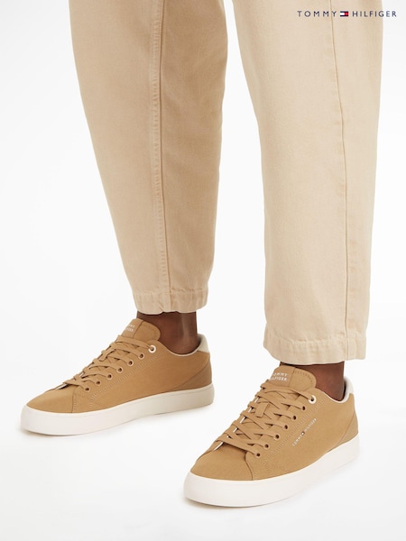 Tommy Hilfiger Brown Low Top Summer Sneakers (N24780) | AED305