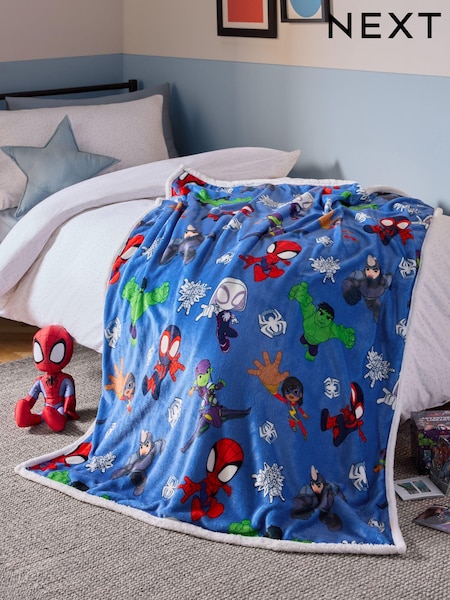 Blue Spidey Super Soft Fleece Throw Blanket (N24905) | $47 - $71
