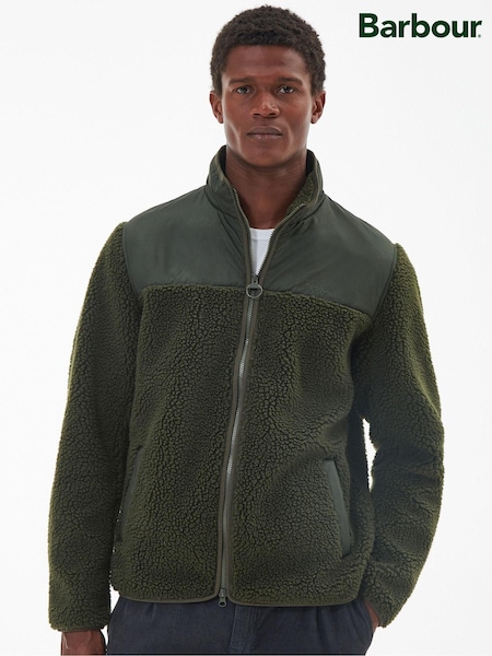 Barbour® Olive Green Olive Green Hobson Zip Up Fleece (N24915) | €79