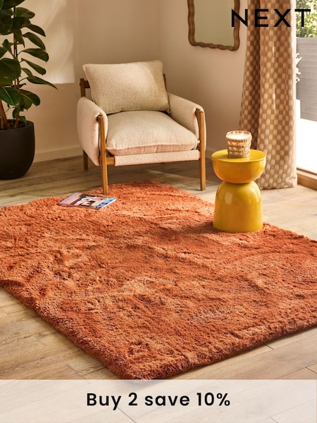 Orange Super Softy Rug (N24923) | €46 - €258