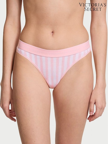 Victoria's Secret Pretty Blossom Pink Stripe Thong Knickers (N25001) | €10.50