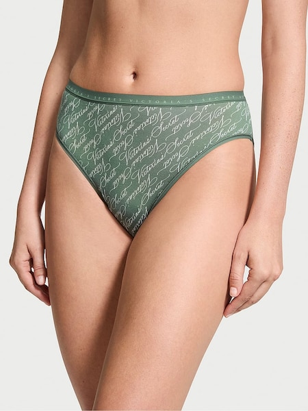 Victoria's Secret Faded Sage Green Script Brief Knickers (N25066) | €10.50