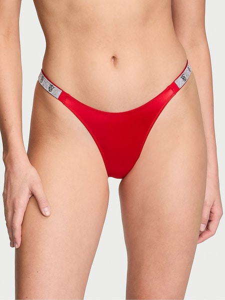 Victoria's Secret Lipstick Red Brazilian Shine Strap Knickers (N25076) | €22.50
