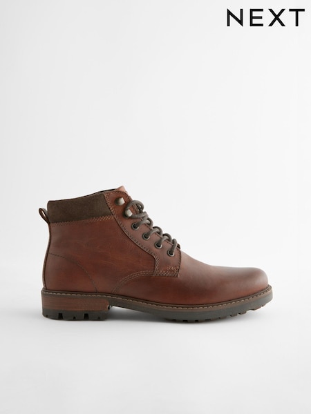 Svetlohnedá - Leather Boots (N25135) | €76