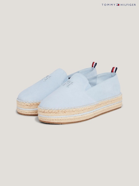 Tommy Hilfiger Blue Flatform Espadrilles (N25239) | €70