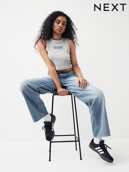 Dark Blue Baggy Wide Leg Hourglass Jeans (N25253) | €24