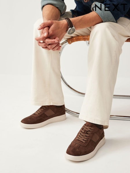 Tan Brown Smart Trainers (N25374) | 115 zł