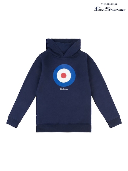 Ben Sherman Blue Boys Target Hoodie (N25375) | €38 - €46