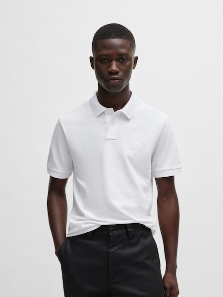 BOSS White Passenger Box Logo Polo Shirt (N25381) | €113