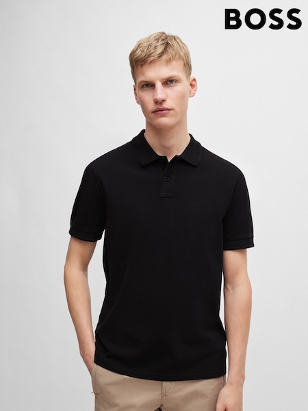 BOSS Black 100% Cotton Pique Polo Shirt (N25397) | AED460