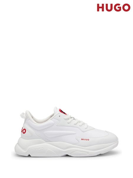 HUGO White Chunky Sporty Trainers (N25408) | €108
