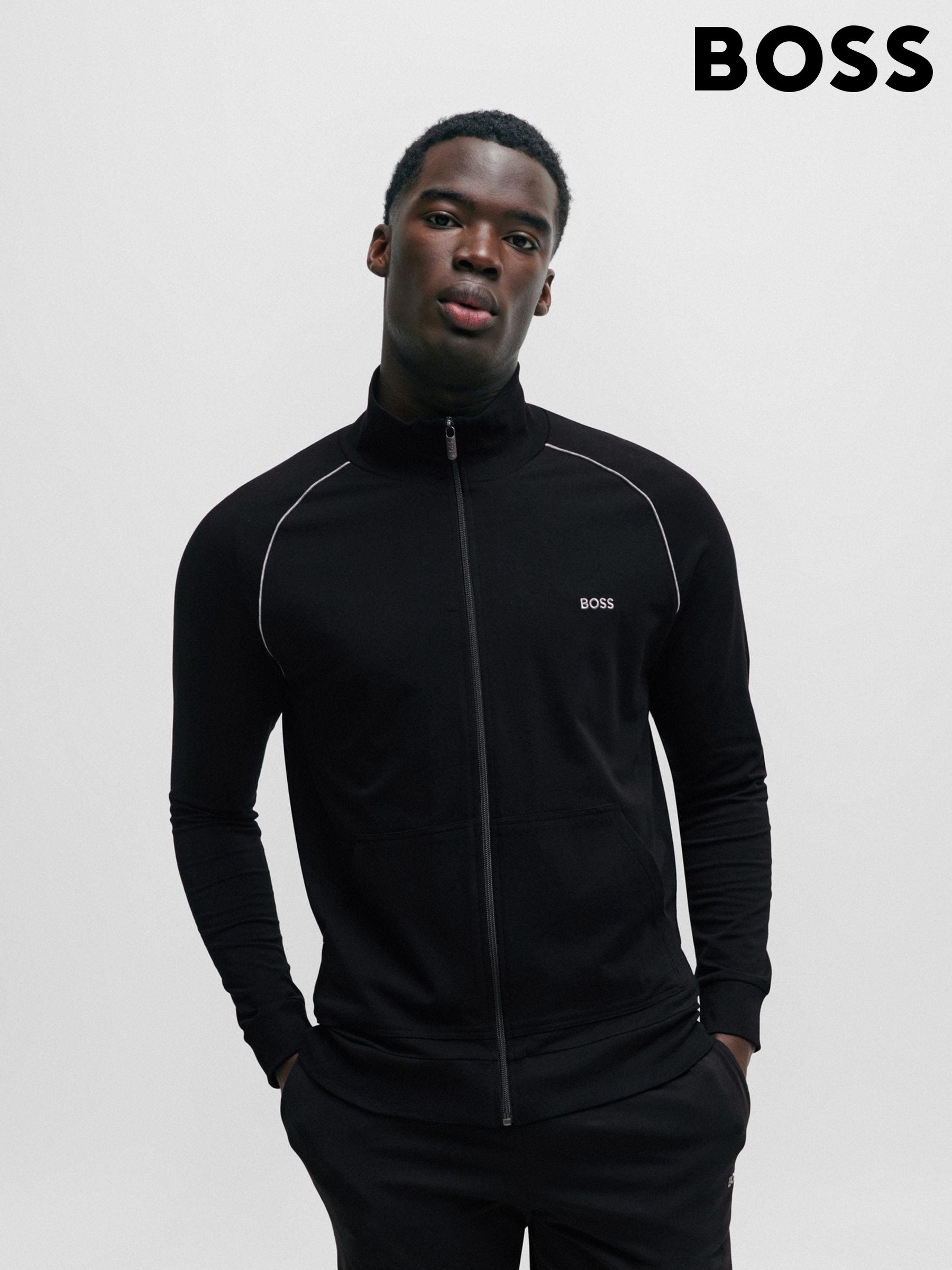 Men s Sweat Tops Boss Zip Through Sweatshirtsandhoodies Next Oman