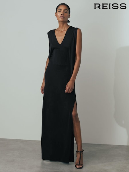 Reiss Lucia Corset Detail Jersey Maxi Dress (N25474) | €449