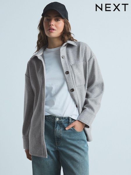 Gri - Shacket (N25486) | 150 LEI