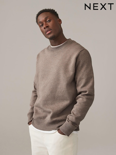 Бежевий - Rich Jersey круглий виріз світшот (N25525) | 1 040 грн