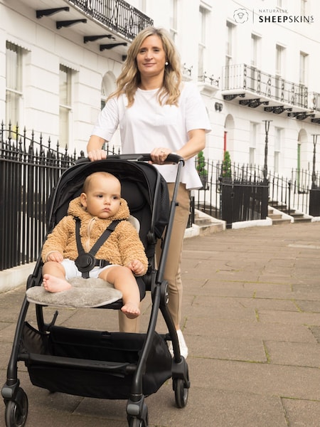 Naturally Sheepskins Grey Baby Original Sheepskin Pram Liner (N25545) | €65