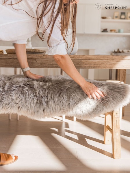 Naturally Sheepskins Light Grey Quad Sheepskin Rug (N25565) | €272