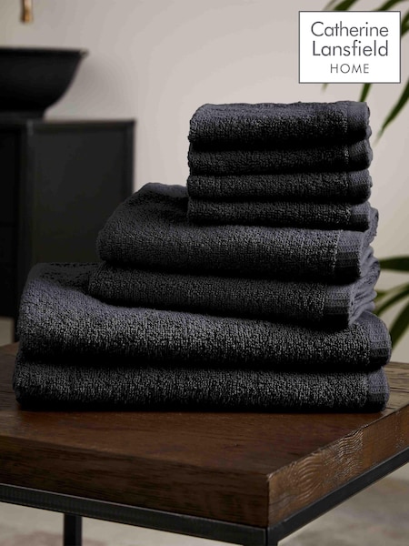 Catherine Lansfield Quick Dry 100% Cotton Towel Set (N25635) | R$ 225