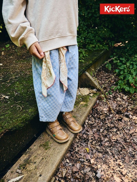 Kickers Tan Brown Infant Hi Roll Shoes (N25800) | €74