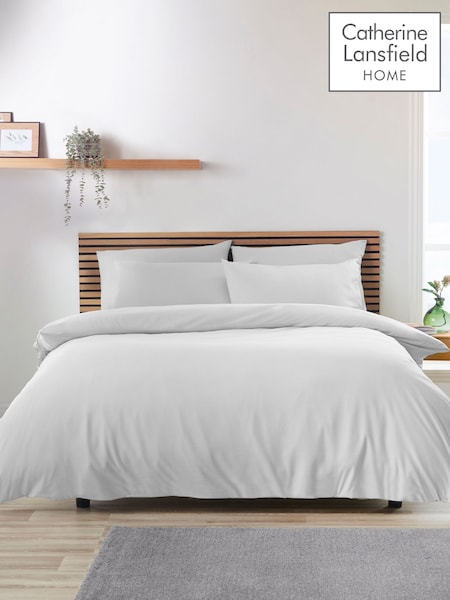 Catherine Lansfield White So Soft Easy Iron Duvet Cover Set (N25878) | €20 - €40