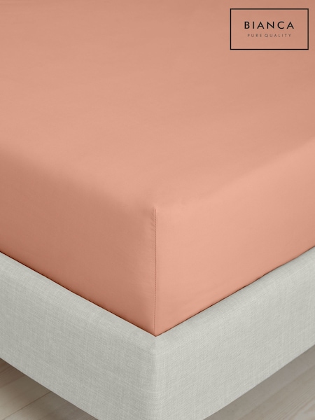 Bianca 200 Thread Count 100% Cotton Percale Extra Deep Fitted Sheet (N25882) | €19 - €36
