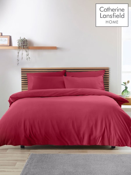 Catherine Lansfield Hot Pink So Soft Easy Iron Duvet Cover Set (N25890) | €20 - €40