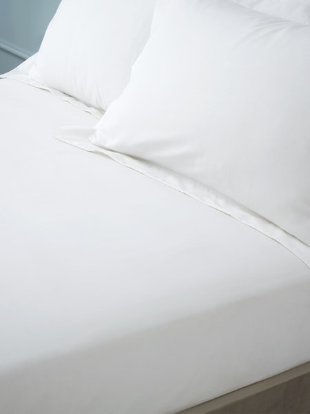 Bianca White 180 Thread Count Cotton Fitted Sheet (N25918) | €27 - €42