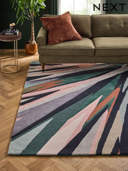 Green/Blue Papillion Shine Rug (N25947) | €159 - €397