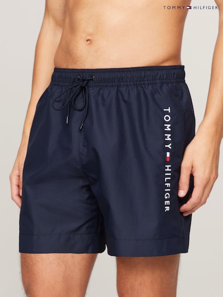 Tommy Hilfiger Blue Medium Logo Drawstring Swim Shorts (N26012) | €87