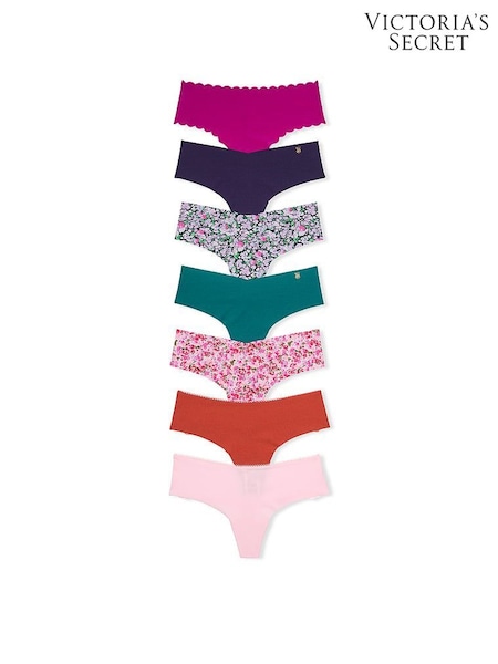 Victoria's Secret Navy/Purple/Blue/Pink/Green Thong 7 Pack Knickers (N26127) | €40