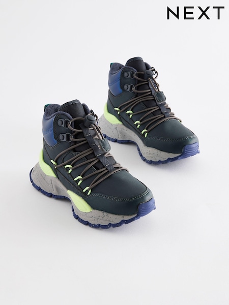 Blue Water Resistant Pull-On Sporty Hiker Boots (N26135) | AED142 - AED167