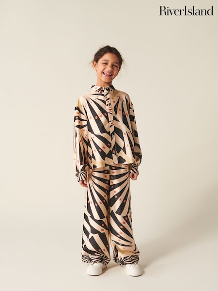 River Island Girls Shell Print Wide Leg Trousers (N26204) | 11 €