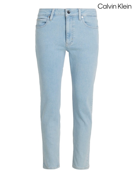 Calvin Klein Blue Mid Rise Slim Ankle Jeans (N26344) | €72