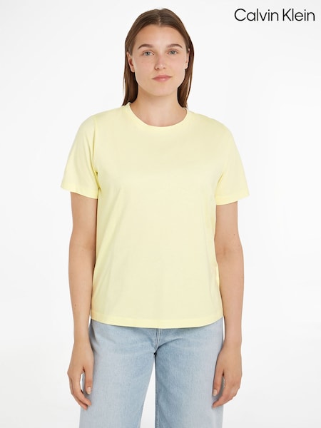 Calvin Klein Yellow Crew Neck T-Shirt (N26345) | €27