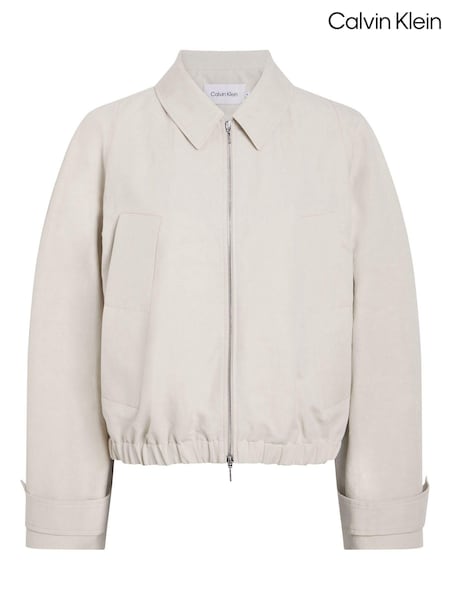 Calvin Klein Natural Linen Relaxed Jacket (N26372) | €191