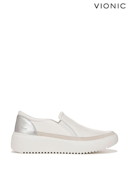 Белый - Vionic Kearny Wide Fit Slip-On Trainers (N26582) | €166