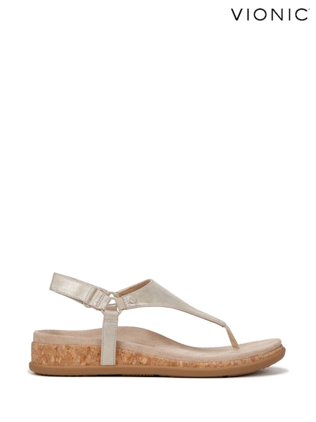 Vionic Wide Fit Kirra II Toe Post Sandals (N26623) | 651 LEI