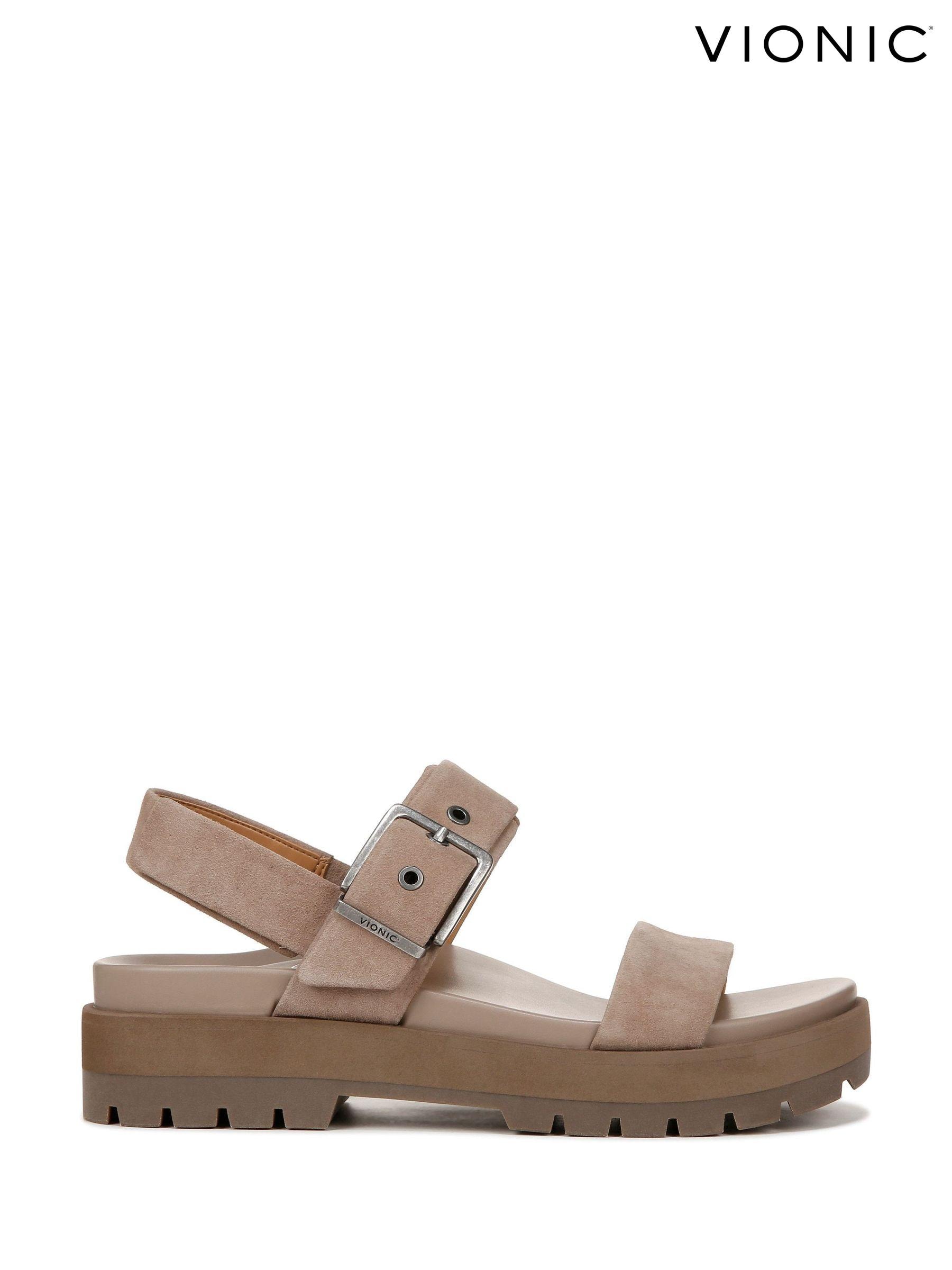 Vionic platform leather sandals 2025