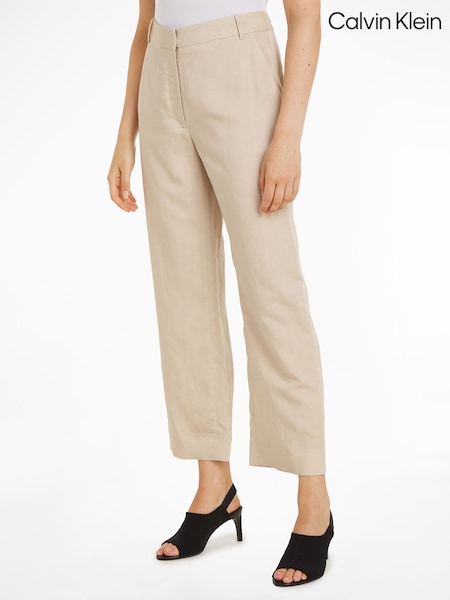 Calvin Klein Natural Linen Blend Slim Straight Joggers (N26688) | €89