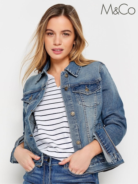 M&Co Blue Petite Denim Jacket (N26791) | €24