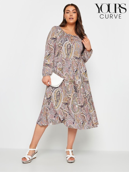Yours Curve Pink Mini Long Sleeve Dress (N26948) | €19