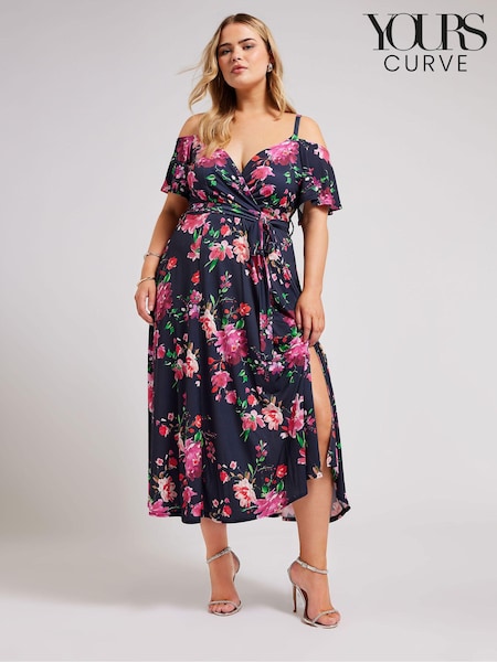 Yours Curve Cold Shoulder Maxi Dress (N27082) | €87