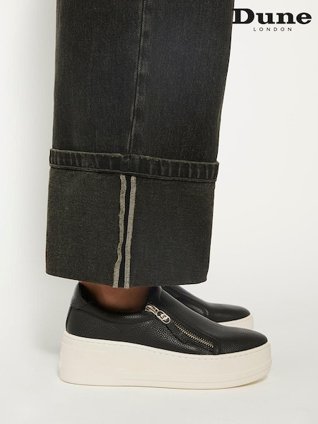 črna - Dune London Episodic Flatform Slip-On Trainers (N27177) | € 82